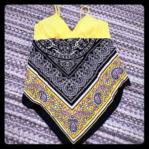 Open back bandana tank